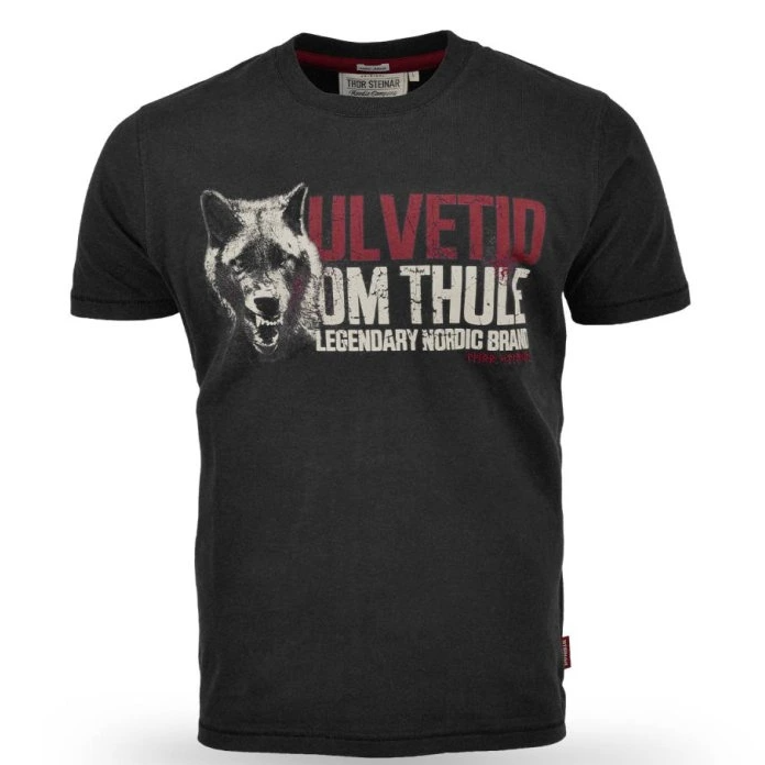 Levně Pánské triko Thor Steinar Wolf schwarz