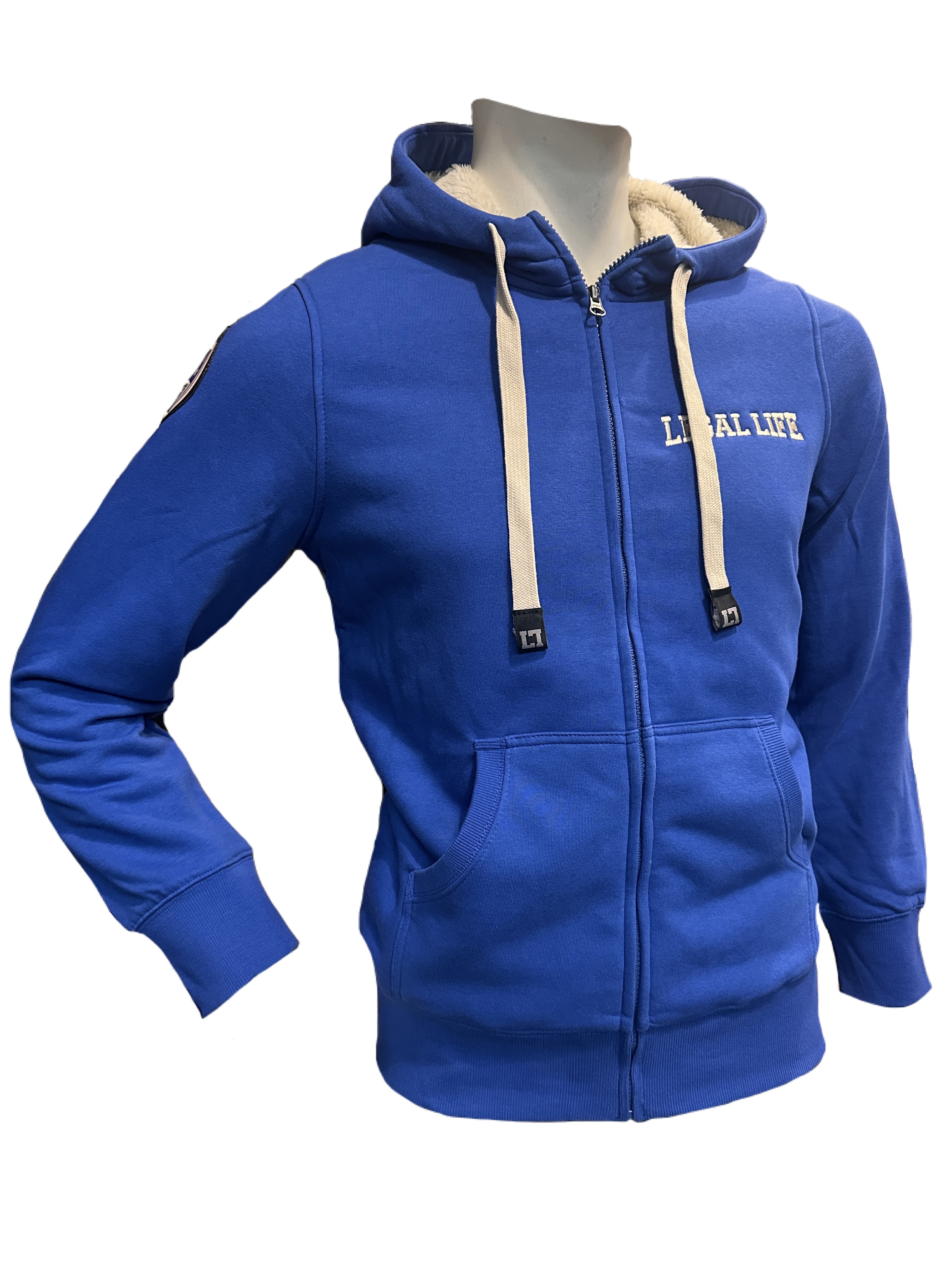 Levně Pánská zateplená mikina Legal Life University Royal Blue