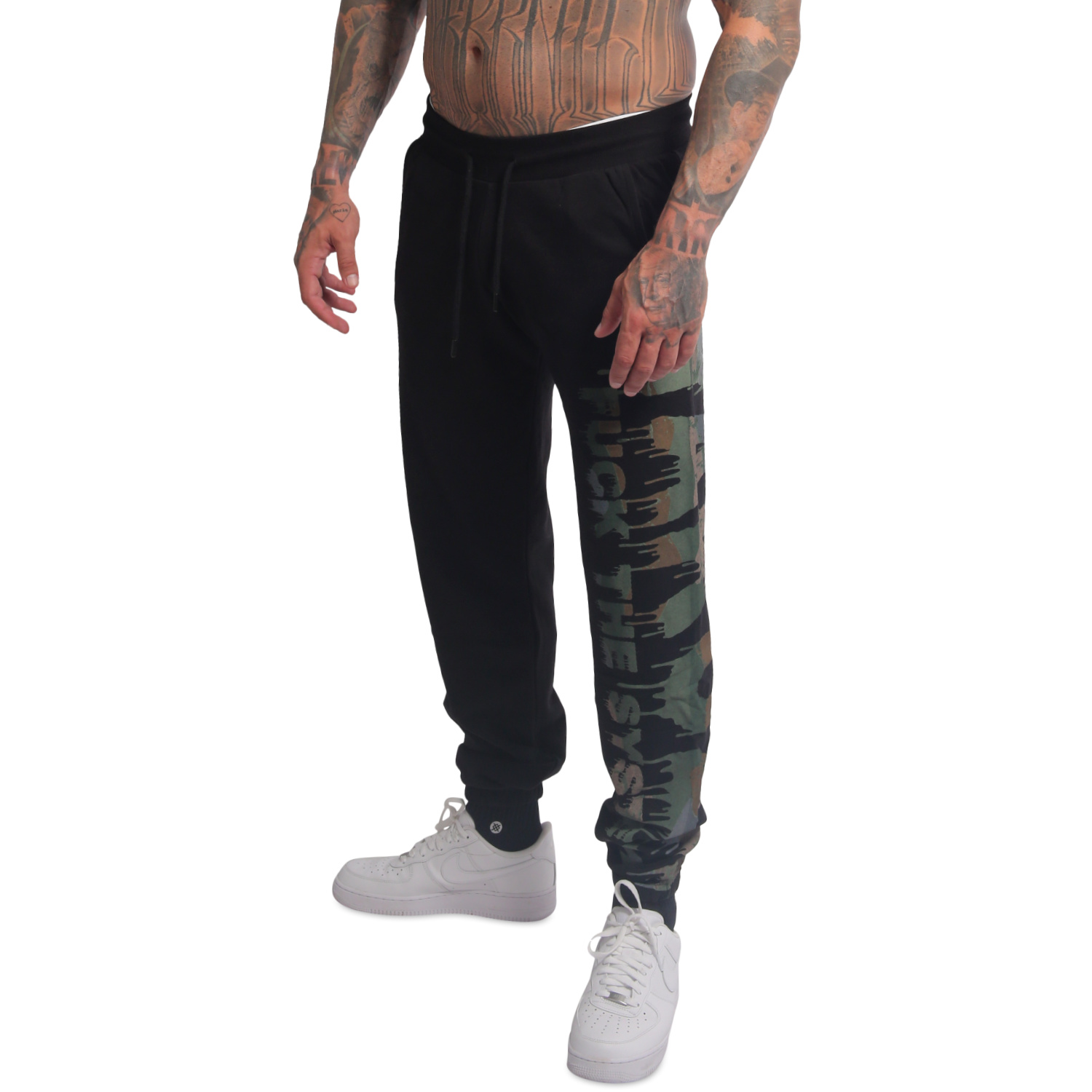 Pánské tepláky Yakuza Creepy Silent 26042 black Velikost: 4XL