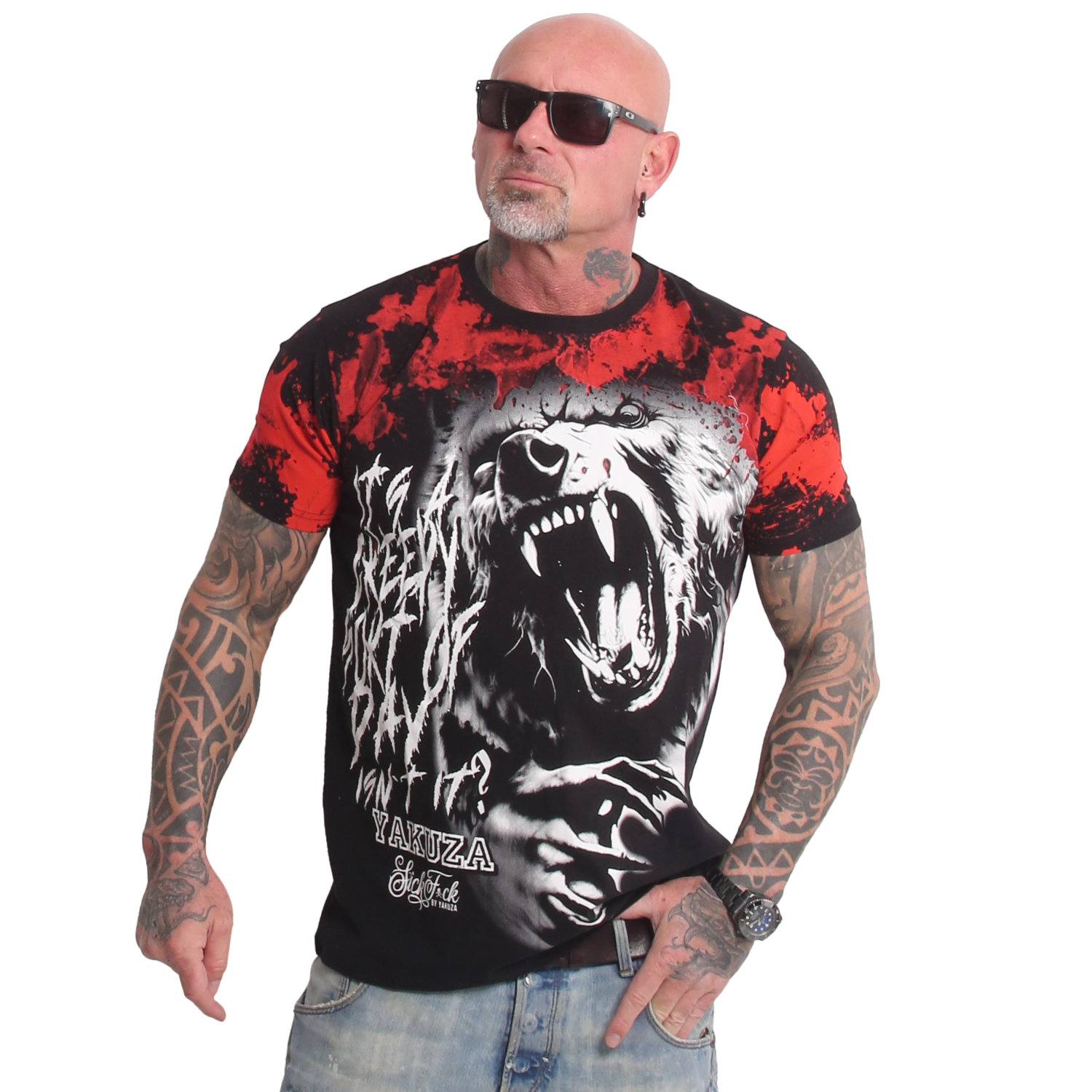 Pánské triko Yakuza Creepy Regular 26009 black Velikost: 3XL