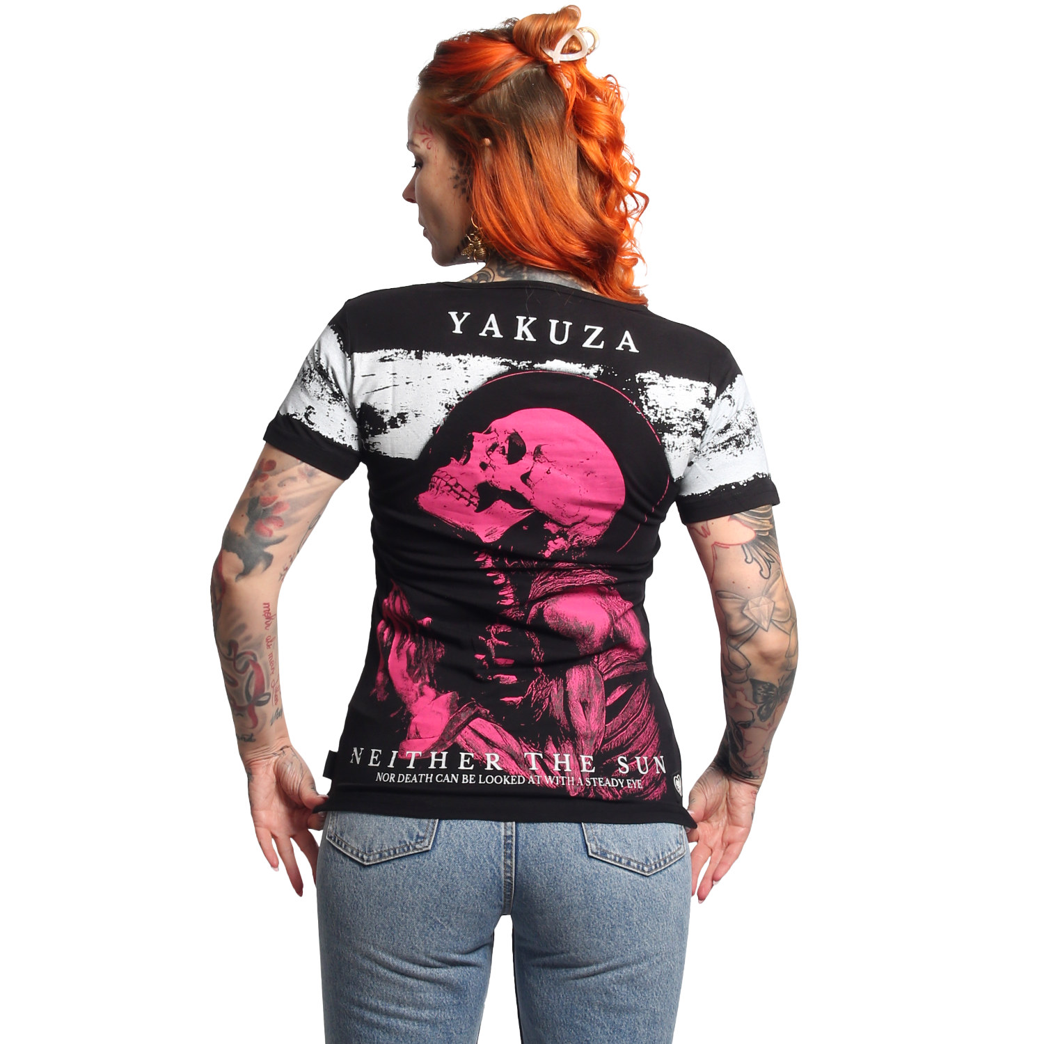 Levně Dámské triko Yakuza Pray Urban Crew Neck 26104 black