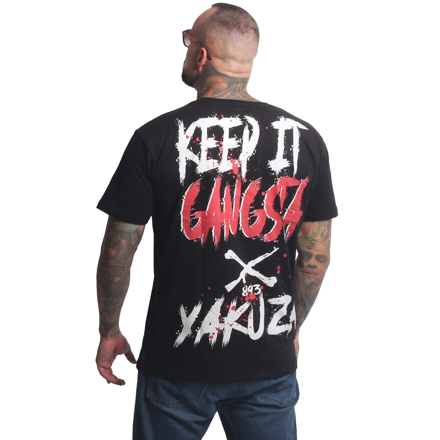 Pánské triko Yakuza Gangsta Regular 26058 black Velikost: 4XL