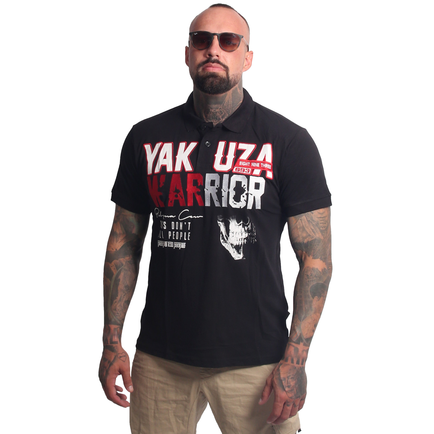 Pánské polo triko Yakuza Warrior 26056 black Velikost: 6XL