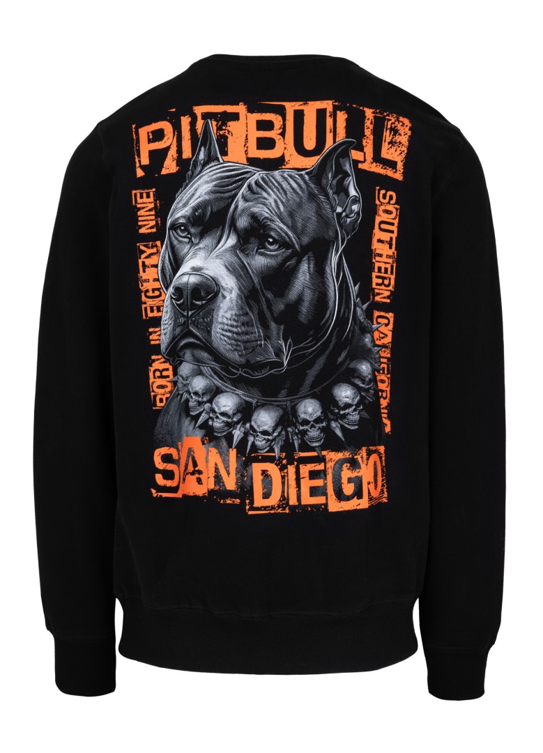 Levně PitBull West Coast - pánská mikina BLACKY černá