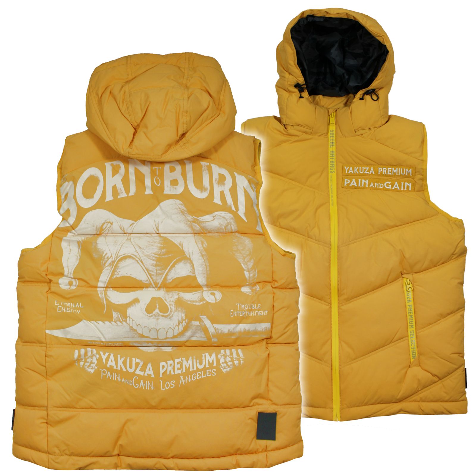 Levně Pánská vesta Yakuza Premium 3966 Yellow