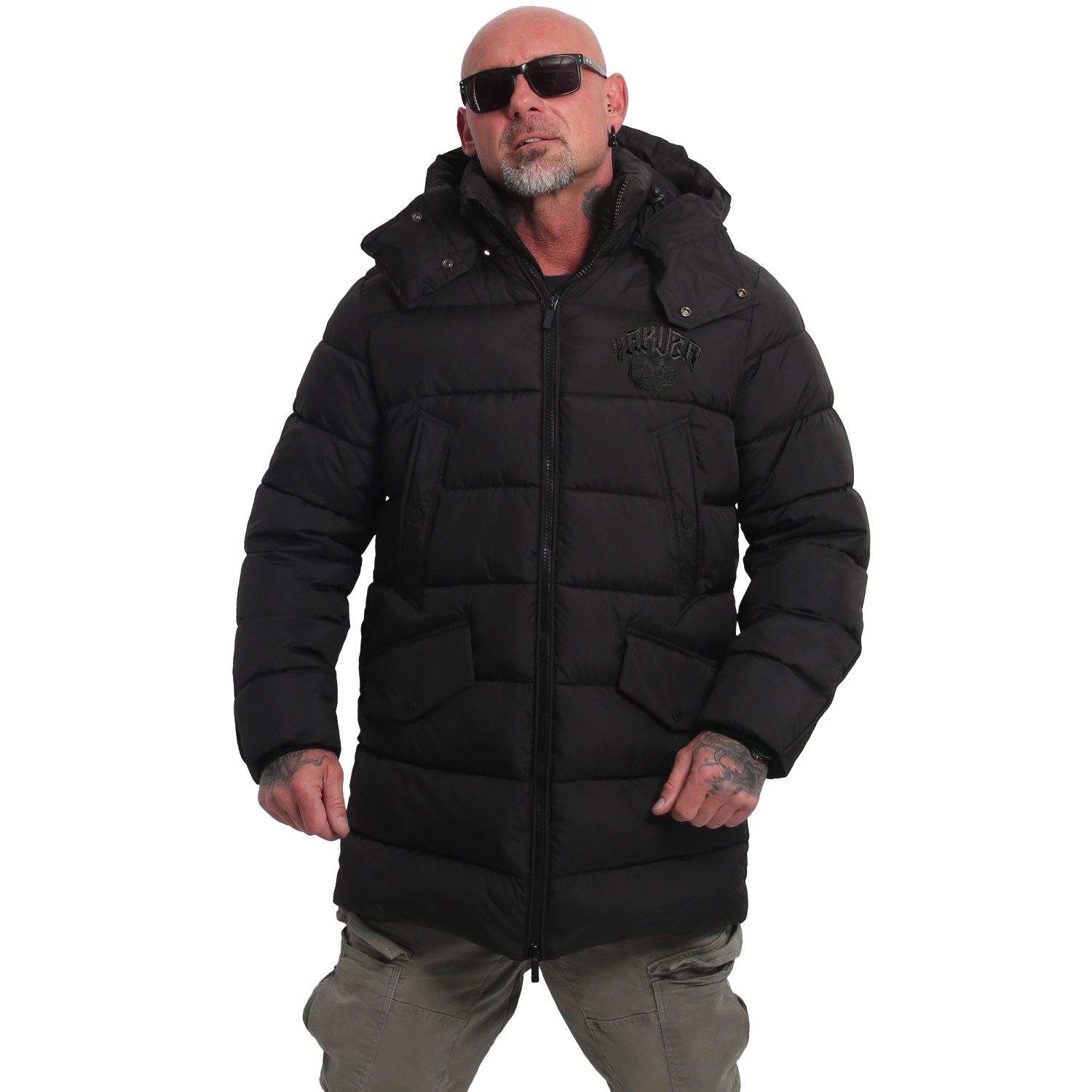 Pánská bunda Yakuza EMB Parka Puffer 26050 black Velikost: M