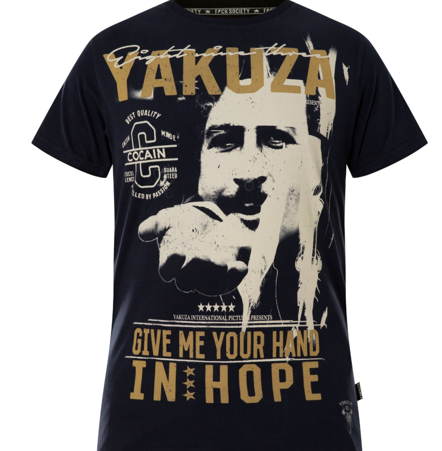 Levně Pánské triko Yakuza Hope TSB 19035 black