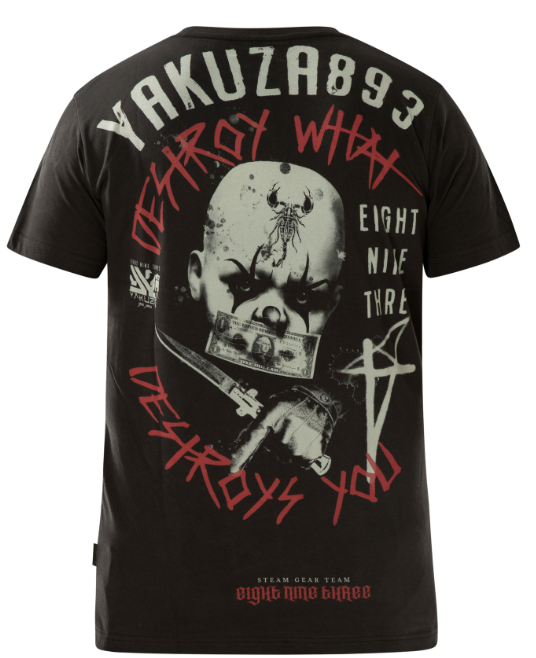 Pánské triko Yakuza DWDY 19040 black