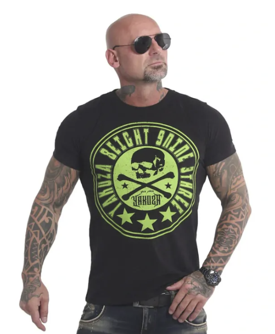 Pánské triko Yakuza Inner circle 17041 black Velikost: XXL