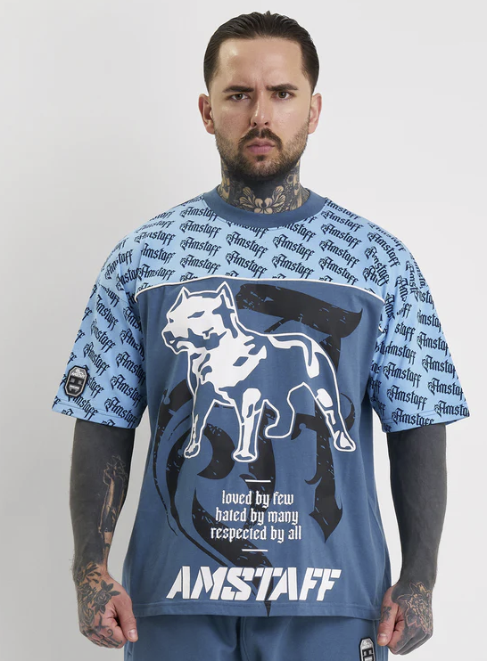 Amstaff pánské triko Varek blue