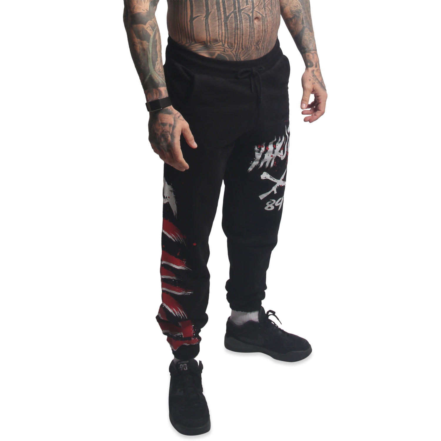 Pánské tepláky Yakuza Gangsta Loose 26057 black Velikost: S