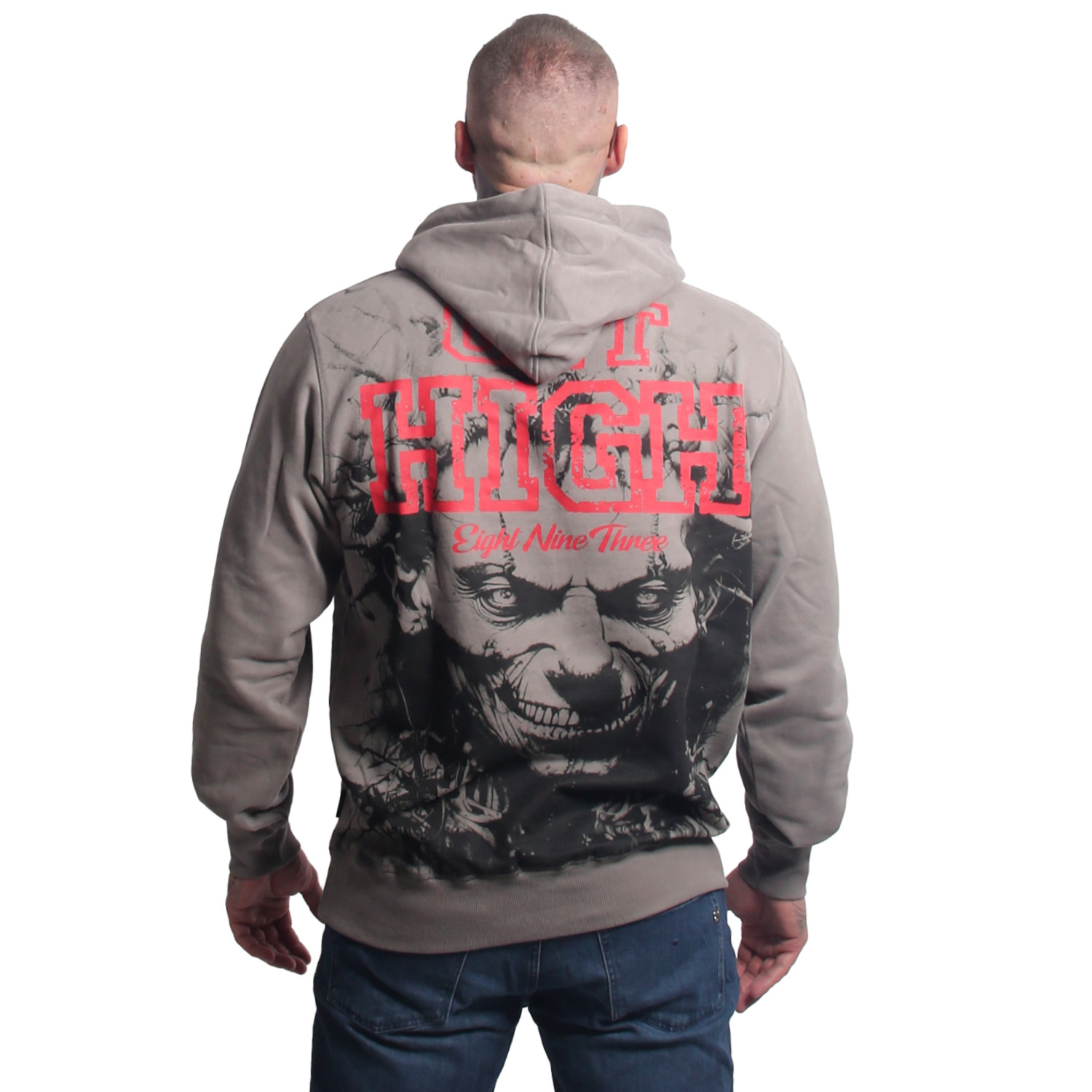 Pánská mikina Yakuza Get High 27021 steel gray Velikost: M