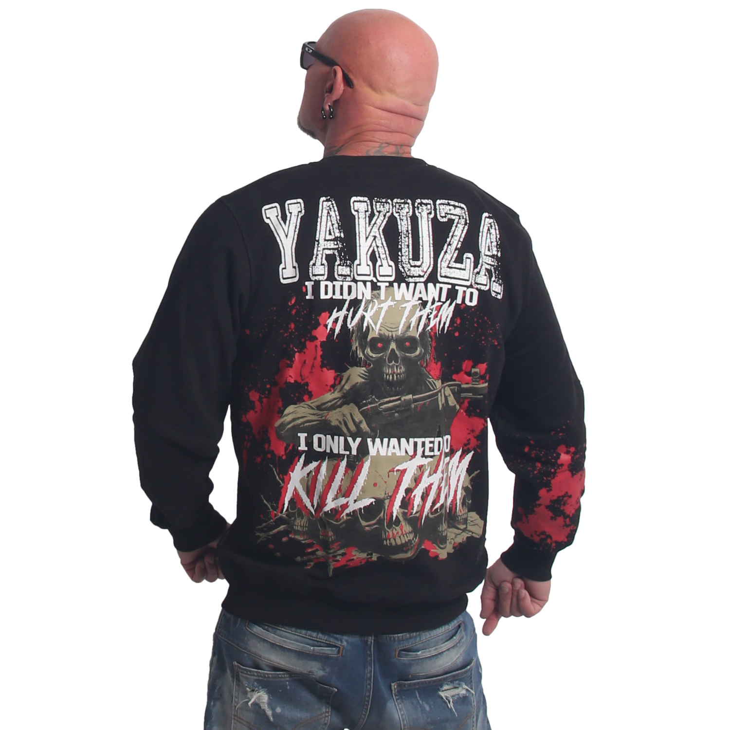 Pánská mikina Yakuza Hurt 27031 black Velikost: 4XL