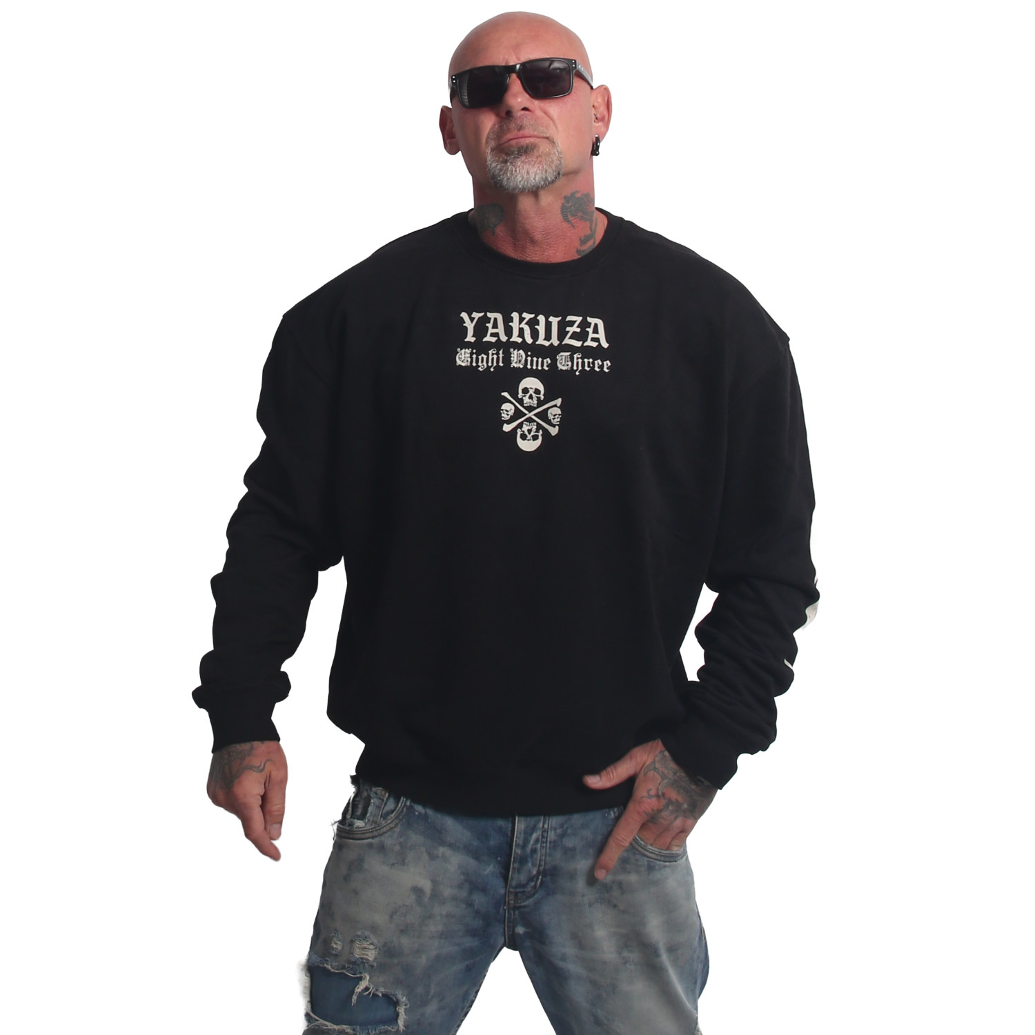 Pánská mikina Yakuza 3RD Oversized 27032 black Velikost: M