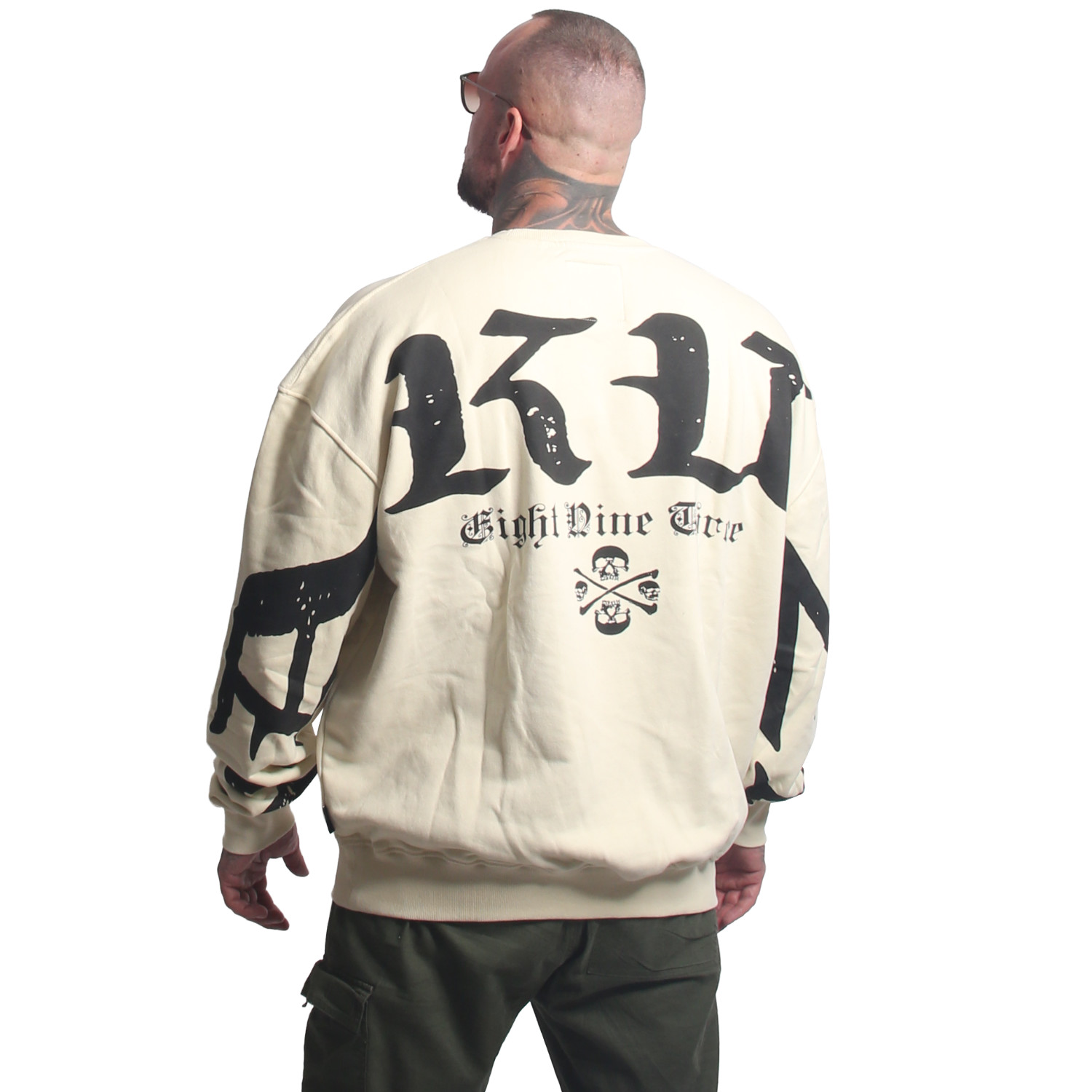Pánská mikina Yakuza 3RD Oversized 27032 bone white Velikost: L