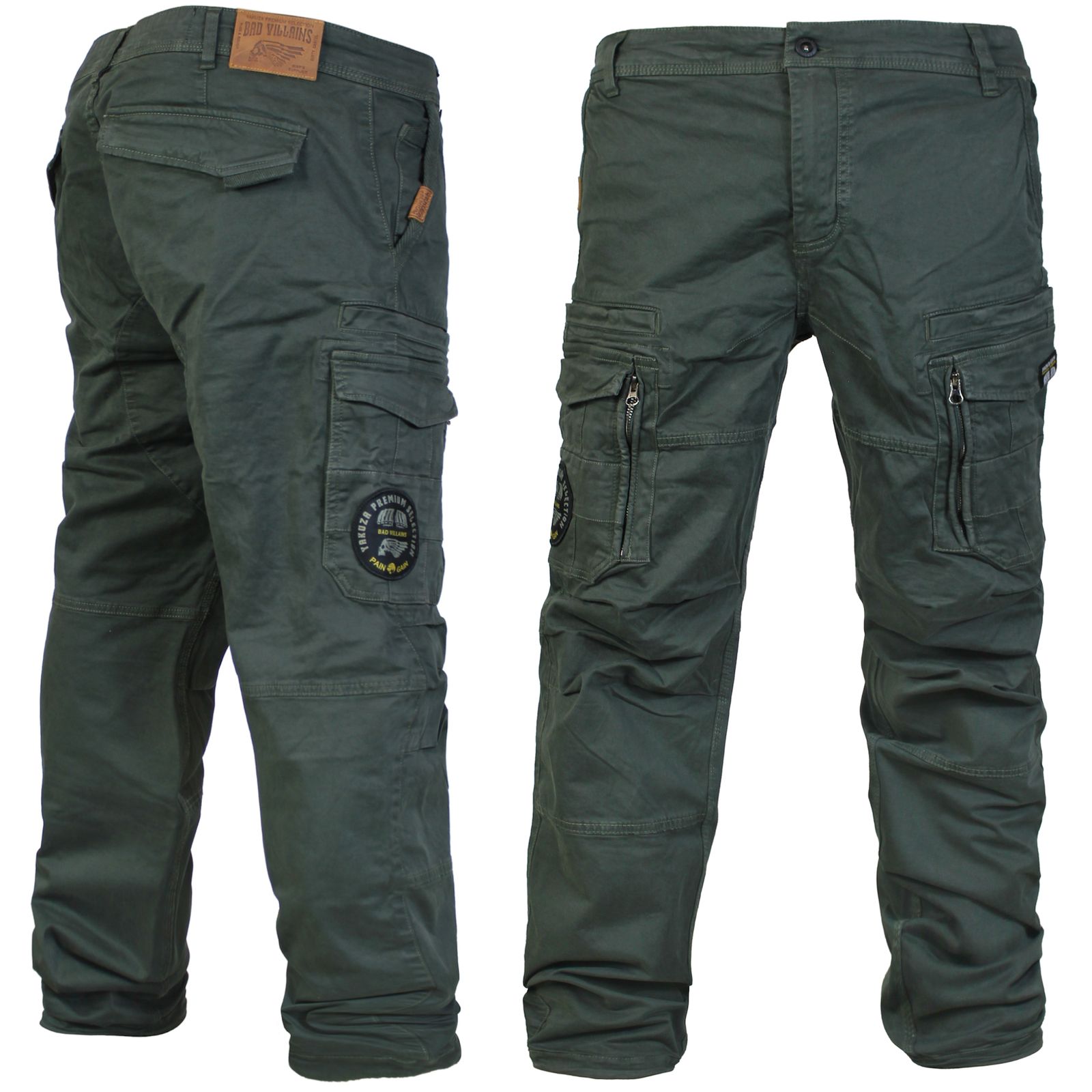 Pánské kalhoty Yakuza Premium 3953 dark olive Velikost: M
