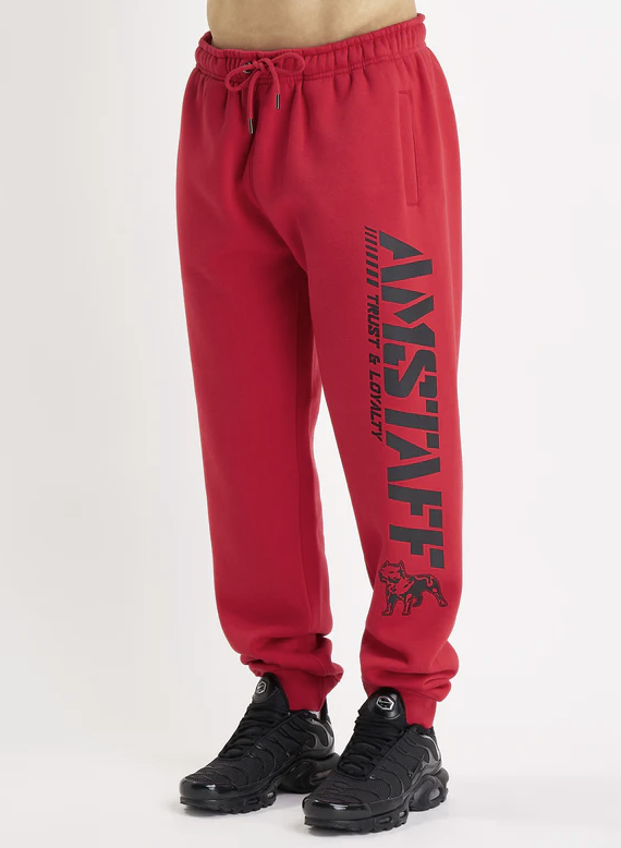 Levně Pánské Tepláky Amstaff Logo 2.0 black/red