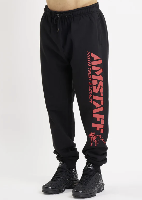 Pánské Tepláky Amstaff Logo 2.0 schwarz/red Velikost: XXL