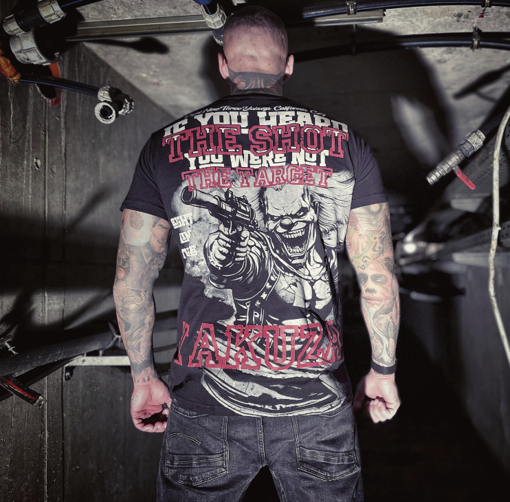 Levně Pánské triko Yakuza Target Regular 27013 black