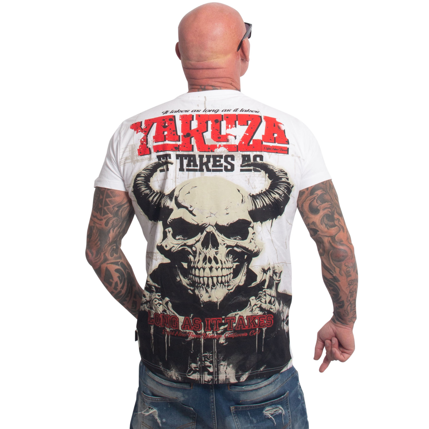 Pánské triko Yakuza As Long Regular 27012 white Velikost: 4XL