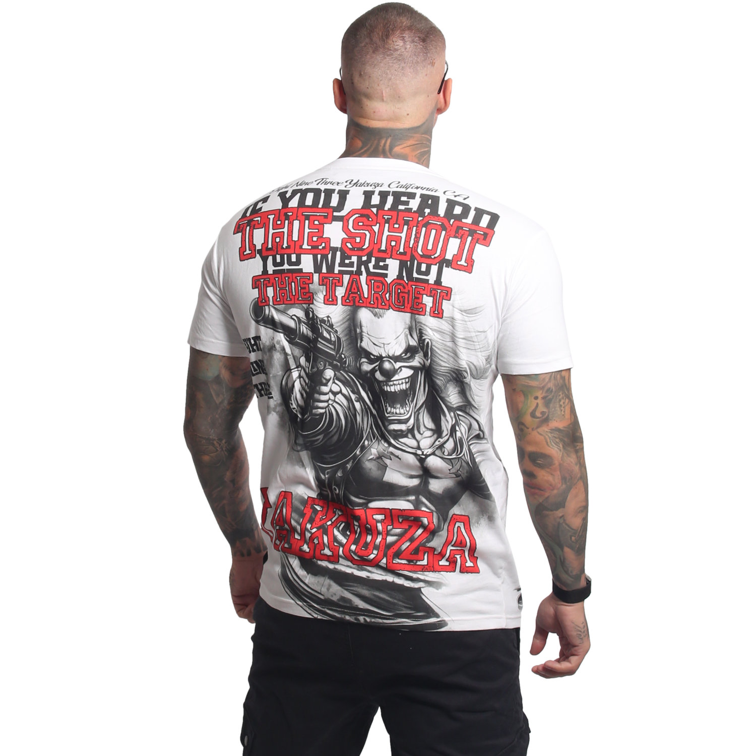 Pánské triko Yakuza Target Regular 27013 white Velikost: M