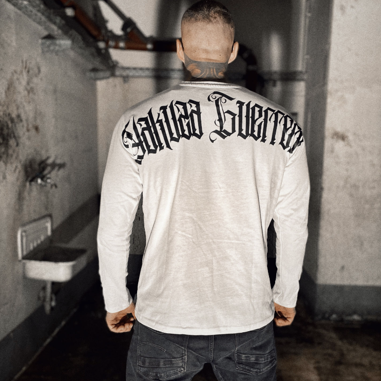 Levně Pánské triko Yakuza s dlouhým rukávem Guerrero 27034 white
