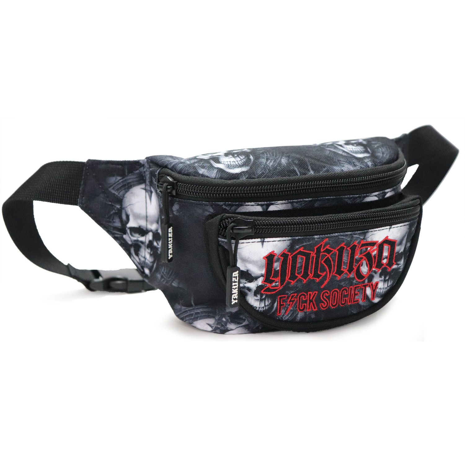 Levně Yakuza ledvinka Skull Theme V02 27301 black
