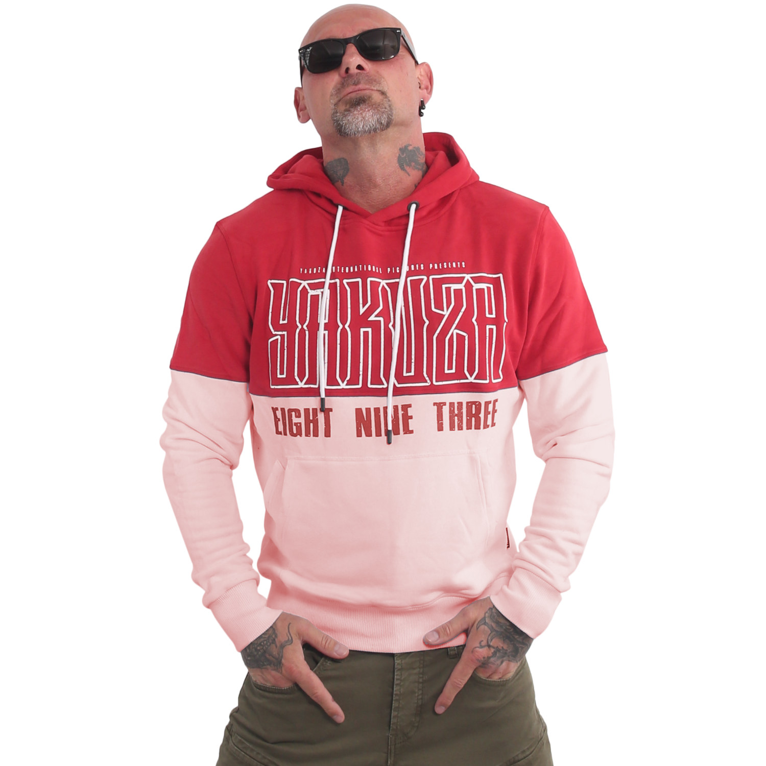 Levně Pánská mikina Yakuza s vadou HOB 21008 red