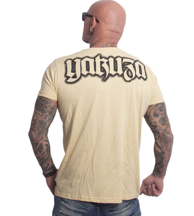 Pánské triko Yakuza Blacks Regular Basic 27043 beige Velikost: 4XL