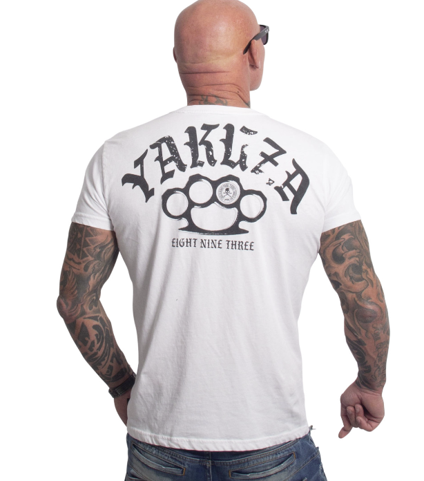 Pánské triko Yakuza Crusher Regular Basic 27041 white Velikost: 5XL