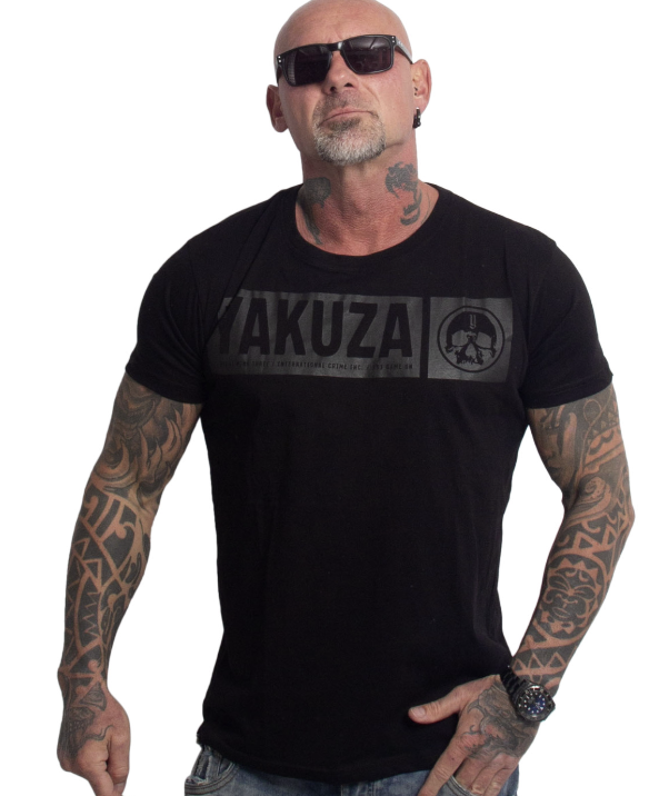 Pánské triko Yakuza Bleak Regular Basic 25046 black Velikost: 4XL