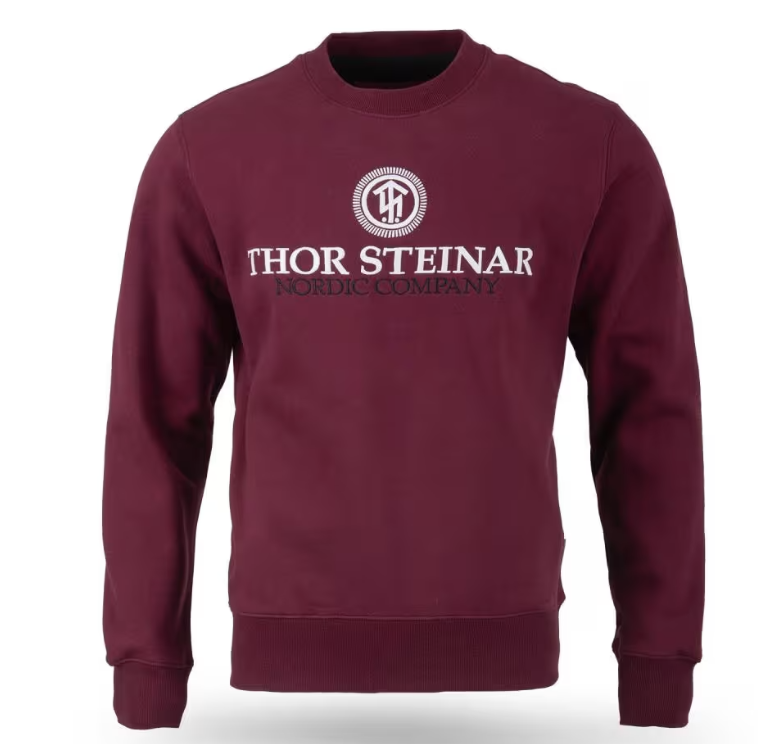 Levně Pánská mikina Thor Steinar Support bordeaux