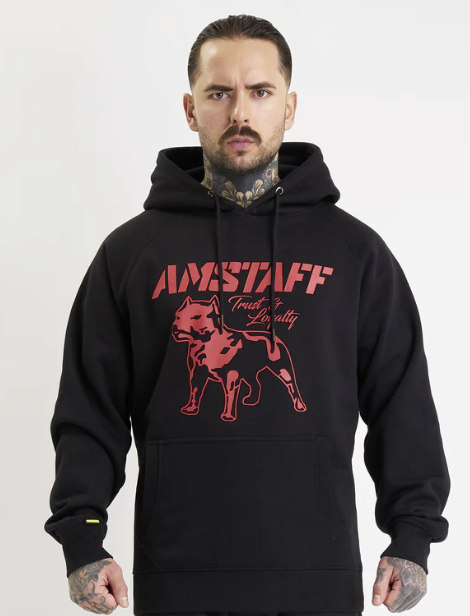 Levně Pánská Mikina Amstaff Logo 2.0 black/red
