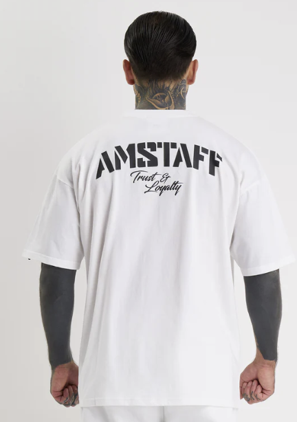 Levně Pánské triko Amstaff Logo 2.0 white