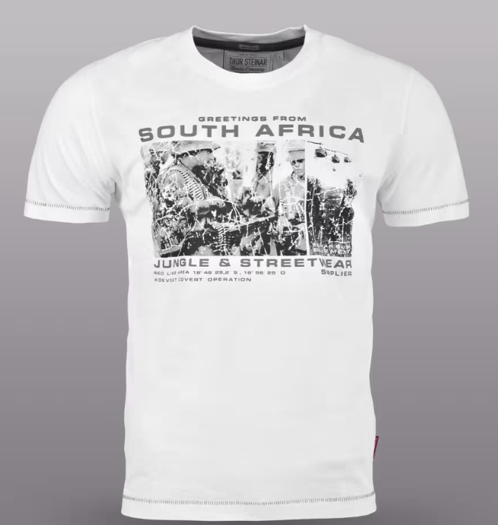 Pánské triko Thor Steinar South Africa white Velikost: M