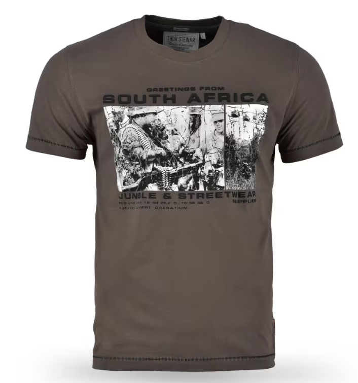 Pánské triko Thor Steinar South Africa brown Velikost: XL