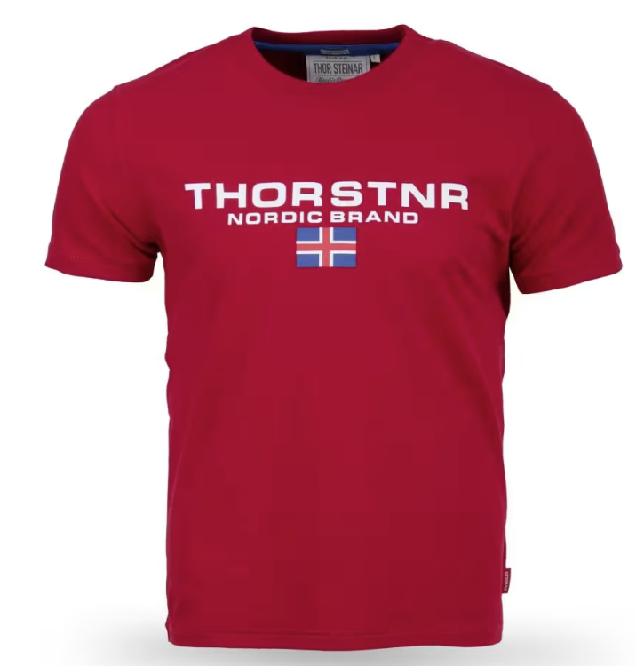 Levně Pánské triko Thor Steinar Fjellvind red