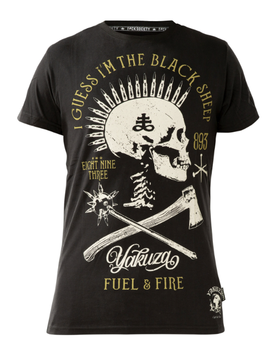 Pánské triko Yakuza Black sheep 15029 black Velikost: M