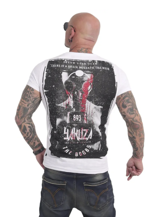 Pánské triko Yakuza Boobos 17021 white Velikost: S