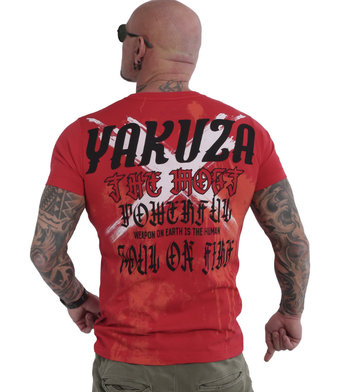 Pánské triko Yakuza Soul on fire 20029 red