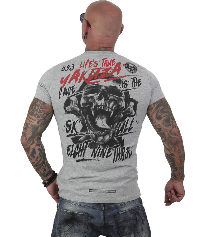 Pánské triko Yakuza TSB 12004 grey