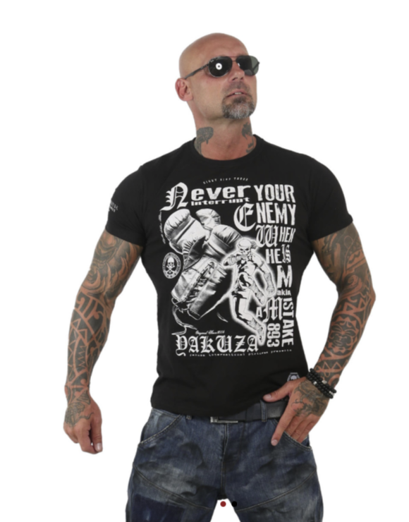 Pánské triko Yakuza TSB 12021 black