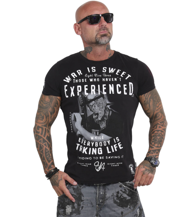 Pánské triko Yakuza Sweet War 15018 black Velikost: XL