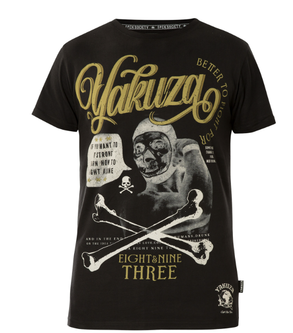 Levně Pánské triko Yakuza TSB 15032 black