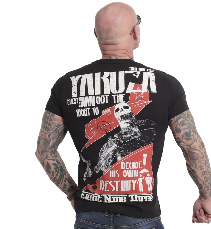 Pánské triko Yakuza TSB 18036 black Velikost: S