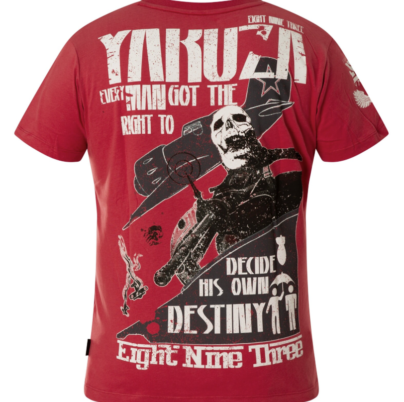 Levně Pánské triko Yakuza TSB 18036 red