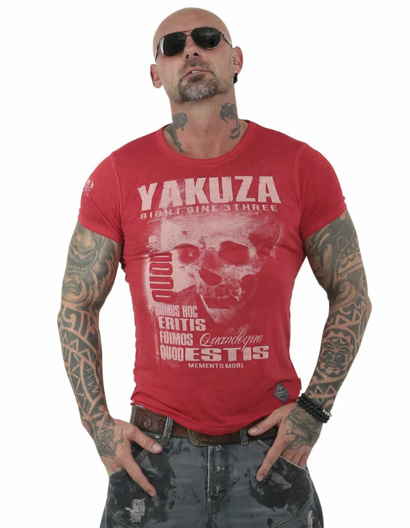 Levně Pánské triko Yakuza 13049 red