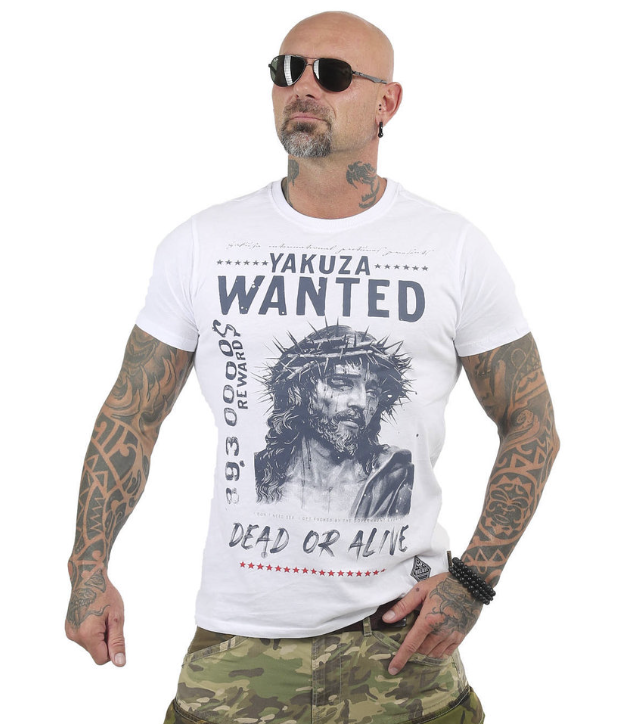Levně Pánské triko Yakuza 13043 white