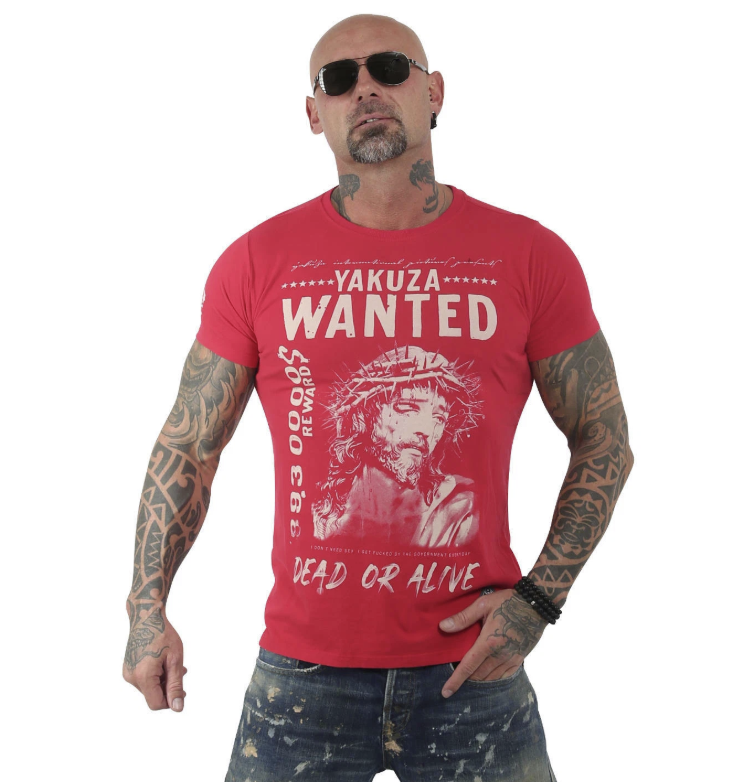 Levně Pánské triko Yakuza 13043 red