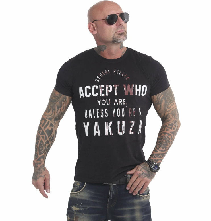Levně Pánské triko Yakuza 17020 black